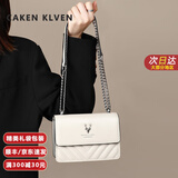 CAKEN KLVEN 轻奢包包女包单肩包斜挎链条包女2024新款生日礼物送女友老婆 CK79米白V款【实用时尚走心】