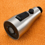 仟都珊厨房龙头花洒喷头抽拉式水龙头配件水槽洗菜盆手持伸缩出水头水嘴 【小蛮腰】三模 拉丝色