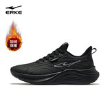 鸿星尔克运动鞋男回弹加绒保暖革面鞋流星防滑耐磨跑步鞋