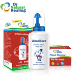 drnaturalhealing洗鼻器 芦荟海盐水洗鼻家用成人儿童鼻炎过敏达尔梦达鼻腔护理 儿童套装（洗鼻壶180ml+儿童盐20包）