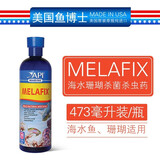 PILGRIM美国原装API鱼博士淡海水珊瑚缸观赏鱼白点烂鳍烂尾水霉蒙眼体烂 海水珊瑚缸专用杀菌杀虫剂473ml