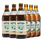 豪尔特德国进口小麦白啤巴伐利亚精酿啤酒 整箱装500ml施纳德5号/艾英格 500mL 6瓶 组合装 豪尔特+艾英格