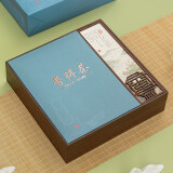 宣彩茶饼收纳盒礼品盒357g茶饼盒茶饼礼盒福鼎白茶包装盒普洱茶饼礼盒 真趣饼盒（普洱）蓝