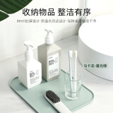 Saemmi硅胶锅垫餐桌垫隔热垫家用盘碗茶杯垫高级厨房沥水防滑垫儿童餐垫 马卡龙-暮光绿