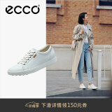 爱步（ECCO）板鞋女 时尚潮流百搭简约经典小白鞋日常休闲板鞋女 柔酷430003 白色43000301007 36 （偏小，建议选大一码）