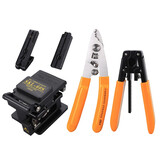 科路士 FTTH光纤入户光纤切割刀皮线开剥器剥线钳维米勒钳导轨条光功率计冷接工具组合熔接套装多仓配送 光纤熔接工具组合