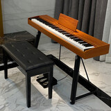 Letesi乐特思电钢琴便携式88键重锤初学者电子钢琴成人专业考级数码钢琴 88键棕色 力度+单踏+U架+琴凳