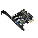 MOGE魔羯 PCIE转usb扩展卡type-c转接卡Type-C三口USB3.0二合一免驱2U小机箱MC2036