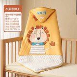 爱贝迪拉（AIBEDILA）新生婴儿抱被初生包被纯棉春秋冬季棉花包单薄小宝宝产房加厚襁褓 【100%棉】狮王15-25℃-90x90cm