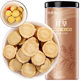 福东海 甘草片 精选红皮大圆片【约1.2-1.6】内蒙古可炙甘草主根泡茶
