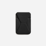 MOFT磁吸手机支架卡包适配苹果15/14/13轻松手持便携带指环可折叠站立支撑架轻薄设计桌面支架 骑士黑 GEN4代