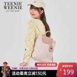 Teenie Weenie女包双肩包尼龙书包TW小熊大容量初高中学生通勤背包 桃气粉