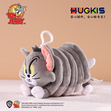 皓奇乐（HUGKIS）猫和老鼠毛绒玩具钥匙扣书包包挂饰可爱搞怪卡通周边玩偶公仔挂件 13cm汤姆猫(震动变形)可拉伸 【现货速发】