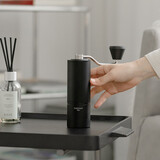 泰摩栗子C手摇磨豆机 家用手动咖啡豆研磨机 磨豆器礼物 C3S-曜石黑【全能版】