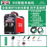 德力西（DELIXI） 电焊机220v 380v双电压家用小型两相电三相电ZX7-315工业级焊机 全套15米线【315多板长焊款】