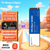 西部数据（WD） SSD固态硬盘 NVME协议 M.2接口 2280台式机笔记本高速游戏硬盘M.2固态硬盘开启黑神话悟空 蓝盘SN580 500G （附带硬盘散热片）