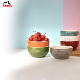 珐宝（staub）陶瓷饭碗套装多用碗家用汤面碗彩虹碗6件套12cm 40505-360