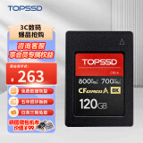 天硕（TOPSSD）cfa卡CFE A 相机存储卡内存卡CFexpress支持A7M4 FX30 120G 800MB/s