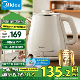 美的（Midea）【国家补贴】电热水壶烧水壶 1.8L大容量电水壶母婴级316L不锈钢热水壶一键恒温保温壶养生SH60-Q