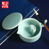 【全网低价，真便宜直播间】天天练(Tiantianlian)弟粉墨池 陶瓷带盖笔洗墨盘青瓷墨碟笔掭 TN-0485