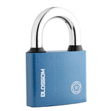 梅花（BLOSSOM）挂锁 铜芯铁锁 室内外大门锁50MM蓝色BC2950