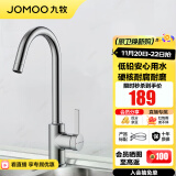 九牧（JOMOO）厨房水龙头洗菜盆水龙头台盆自来水龙头洗碗盆厨卫水槽冷热水龙头 A款-33080【镇店款-经典银】