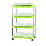 芽苗菜盘保温款带盖无土栽培豆芽菜育苗盘客厅阳台桌面纸上种菜香椿芽冬季室内种植蔬菜套餐 保温盘(带盖)双排8盘