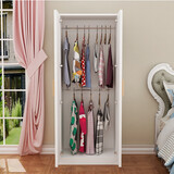 MD衣柜小型橱卧室单人挂长连衣裙柜阳台飘窗储物出租房立柜可定制 两挂长60深40高180