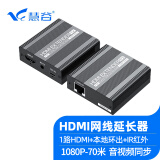 慧谷HDMI延长器 高清视频hdmi网线延长器 网线转hdmi   hdmi转RJ45网线转换器 usb网线延长器 4K 200米 HDMI延长器+本地环出【1080P-70米】 1对价格
