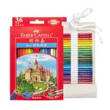 辉柏嘉（Faber-castell）油性彩色铅笔绘画套装36色+50孔笔帘城堡系列115736赠笔刨美术写生画画笔