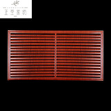 正圣2个起拍】暖气罩遮挡板定做格栅装饰网铁艺百叶老式暖气片防尘罩 【红木色-仿木纹】洞口尺寸：60 X 90cm