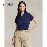 Polo Ralph Lauren 拉夫劳伦女装 经典款修身版弹力Polo衫RL23164 410-海军蓝 XL