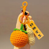 驱派 好事发生挂件手工钥匙扣情侣闺蜜好柿花生美好寓意汽车挂饰 好柿发生