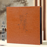 朗捷 相册影集覆膜自粘贴式6寸diy纪念册情侣相册薄大容量家庭照片收纳册 时光留影（18寸黑卡）照片书