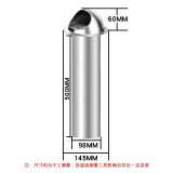 耐坚（NAIJIAN）304不锈钢加长管风帽外墙出风口油烟机排烟管穿墙排气防风罩出风 直径100mmx管长500mm