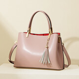 意大利袋鼠（L'ALPINA）包包女包牛皮时尚手提包女百搭流苏斜挎包女士通勤大容量单肩包女三八女神节礼物38妇女节礼物送妈妈送老婆