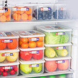 家の物语（KATEI STORY）日本冰箱冷冻收纳盒食品级储物盒整理分装盒可微波炉加热保鲜盒 冰箱冷冻收纳盒 3件套 3L