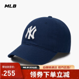 MLB帽子男女情侣棒球帽大标软顶鸭舌帽四季运动帽3ACP6601N-50NYS-F