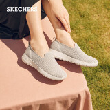 斯凯奇（SKECHERS）女鞋春懒人一脚蹬健步鞋减震舒适轻便休闲运动鞋124187情人节礼物