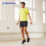 迪卡侬（DECATHLON）跳绳成人中考儿童学生男女燃脂健身减肥绳子EYE1 3M基础款水晶紫(圆型握把）