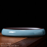 尘菁 紫砂大口径造景花盆陶瓷哥窑绿植景观多肉拼盘复古文竹盆景盆 【029-1A-哥窑】 大