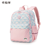 卡拉羊儿童书包男女幼儿园书包小学生书包1-2-3年级韩版背包 升级版粉蓝云宝宝|1年级