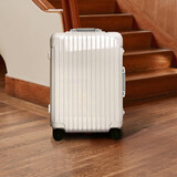 卡希度行李箱女拉杆箱大密码箱万向轮旅行箱学生小号皮箱结婚箱子 升级铝框款-优雅白色 24寸【40%选择中短途3-10天】