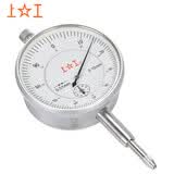 上工 机械百分表0-10mm 表面直径60mm 1级白色 耳环后盖 分度值0.01 指示表指针表 BG1-10-1
