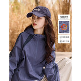 德玛纳【黑科技三防】冬季户外棉服小提花北欧棉连帽发热绗棉女式棉衣