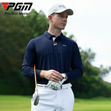 PGM 高尔夫服装 春秋男士长袖T恤 比赛同款球服 速干衣服 YF095-藏青色 M