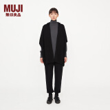 无印良品（MUJI）IDEE 男女通用 连帽披肩 无性别 男款女款 GAC47C2A 黑色 均码