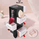 魅丝蔻（MSQ）魔方美妆蛋柔软不吃粉三个装斜角水滴粉扑化妆工具精美礼盒 魔方美妆蛋 3枚