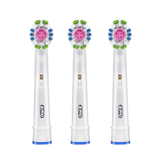 欧乐B（Oral-B）德国博朗欧乐B电动牙刷头3支装美白型适配成人2D3D全部型号EB18-3 原装美白抛光头3枚