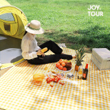 JOYTOUR一次性野餐垫 免洗懒人垫子沙滩垫便携一次性桌布  红格180*180